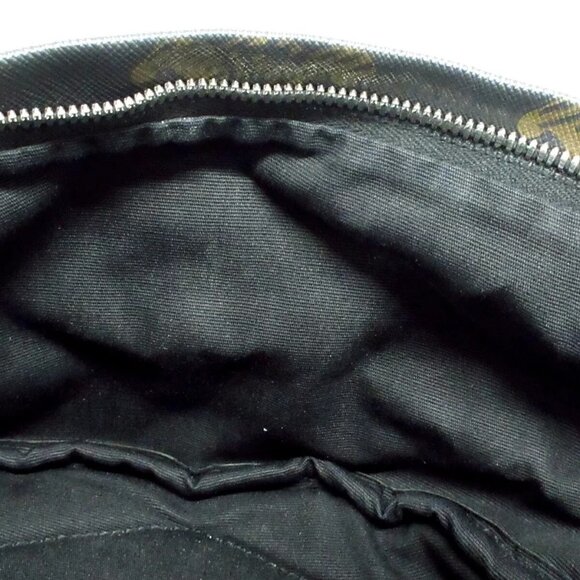 Auth CELINE Medium Backpack/Triomphe Canvas XL Black .38SI Dark Brown - - Picture 14 of 15